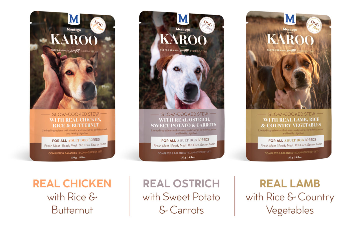 Montego Karoo Adult Wet Pouches 150g
