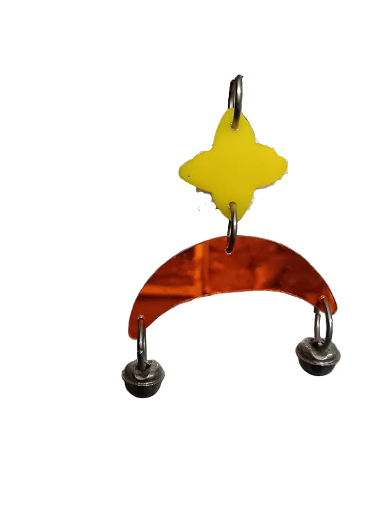 Quarter Moon & Star Plastic Bird Toy