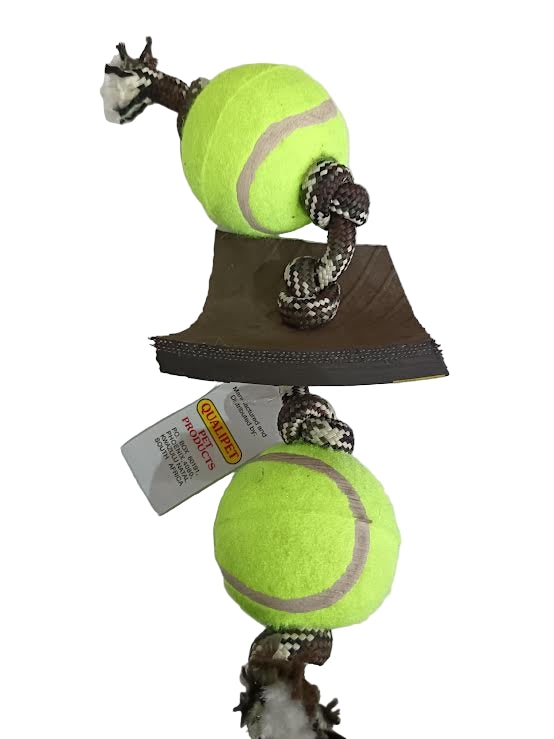 Double Ball & Tyre Dog Toy