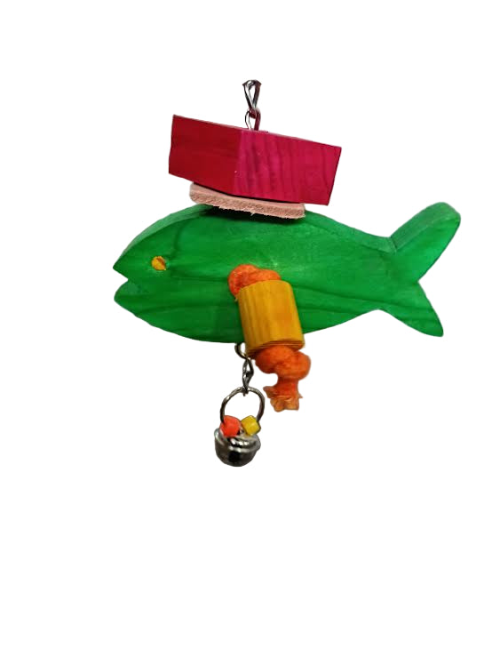 Wooden Bird Toy - Fish