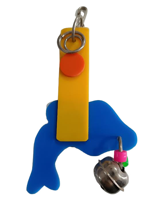 Dolphin & Bell Plastic Bird Toy