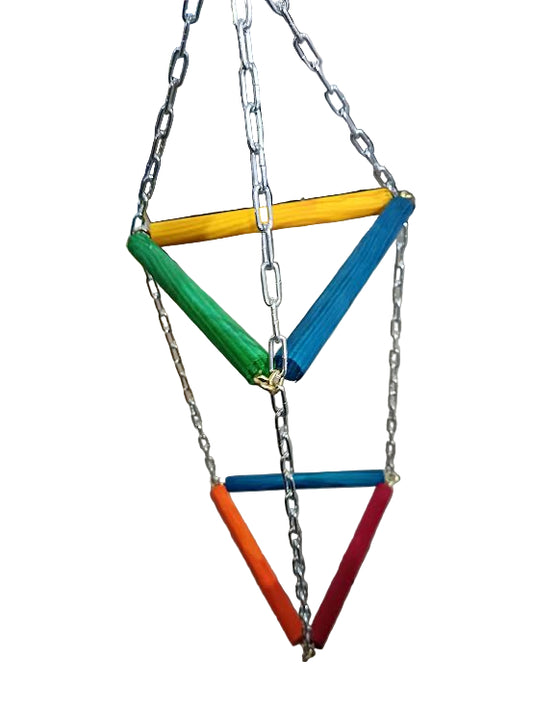 Double Pyramid Bird Toy
