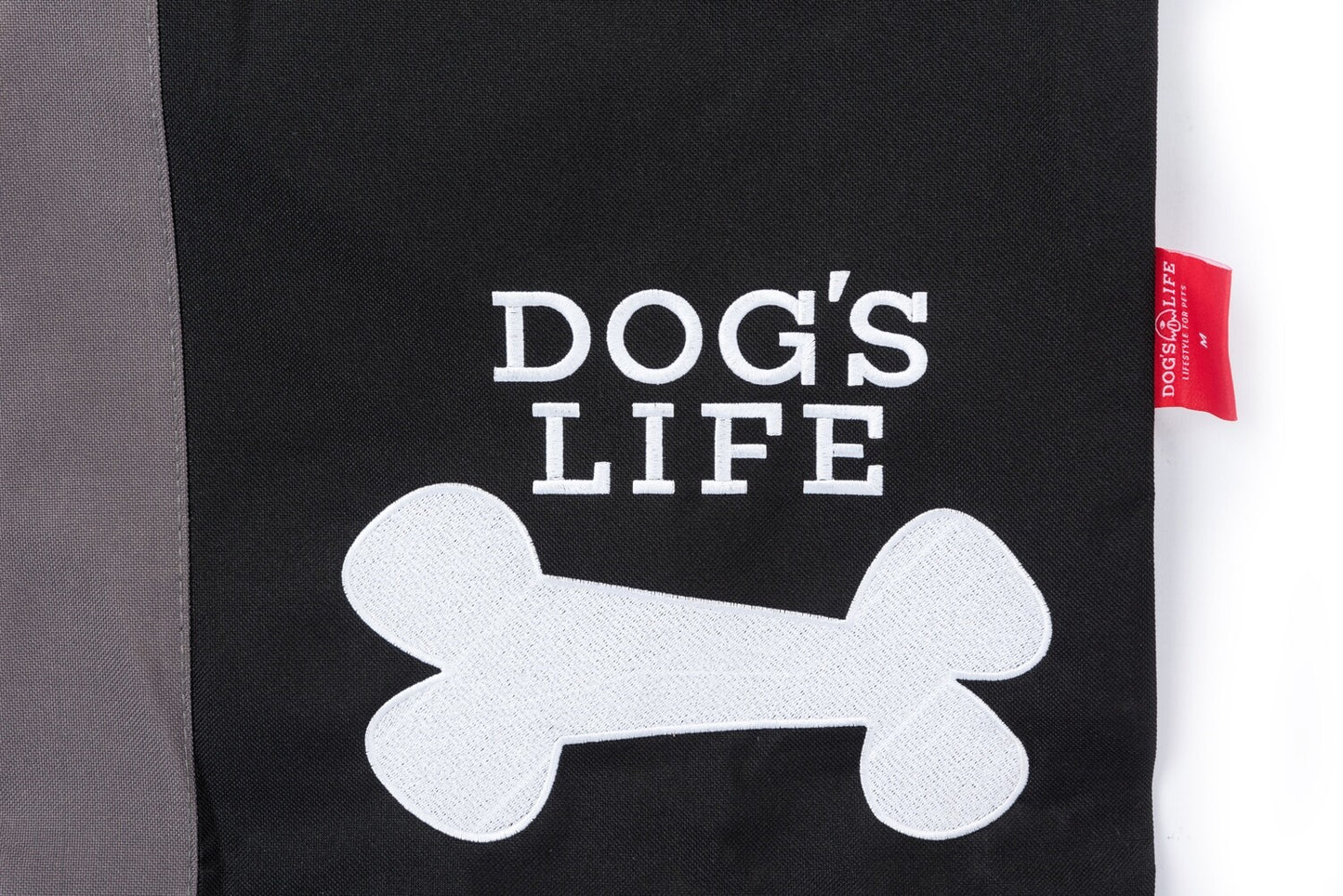 Dog's Life Squarebone Cushion Bed - Black