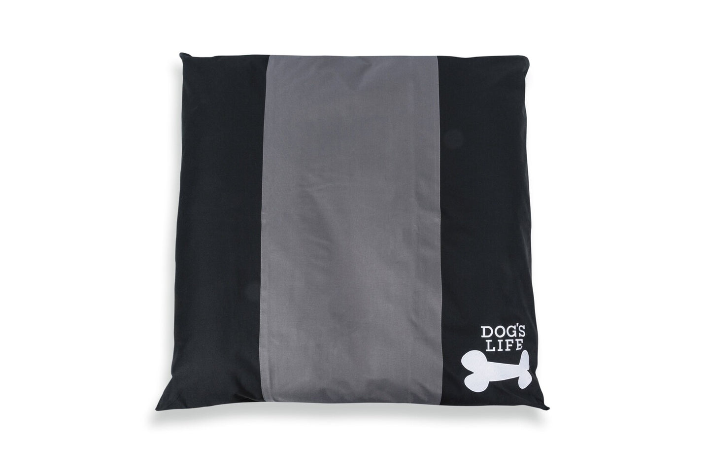 Dog's Life Squarebone Cushion Bed - Black