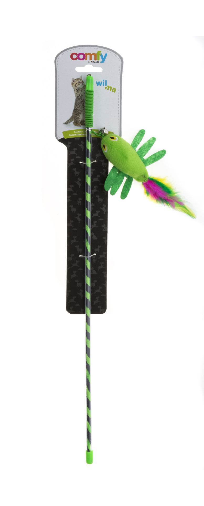 Comfy Wilma Worm Green Cat Toy