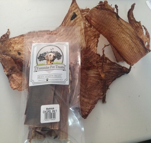 Yummies Pet Treats - Ostrich Chips 50g