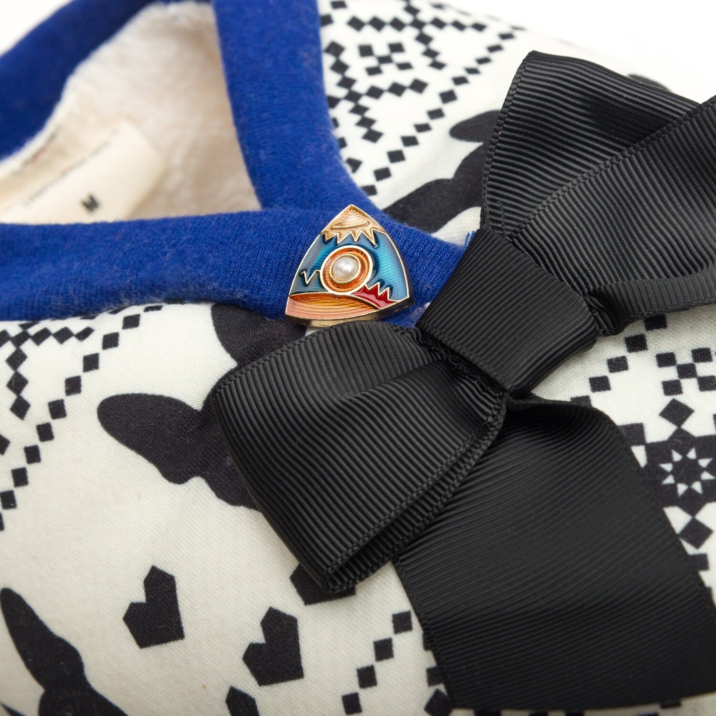 Dog's Life PJ With Boston Terrier And Bow - Black