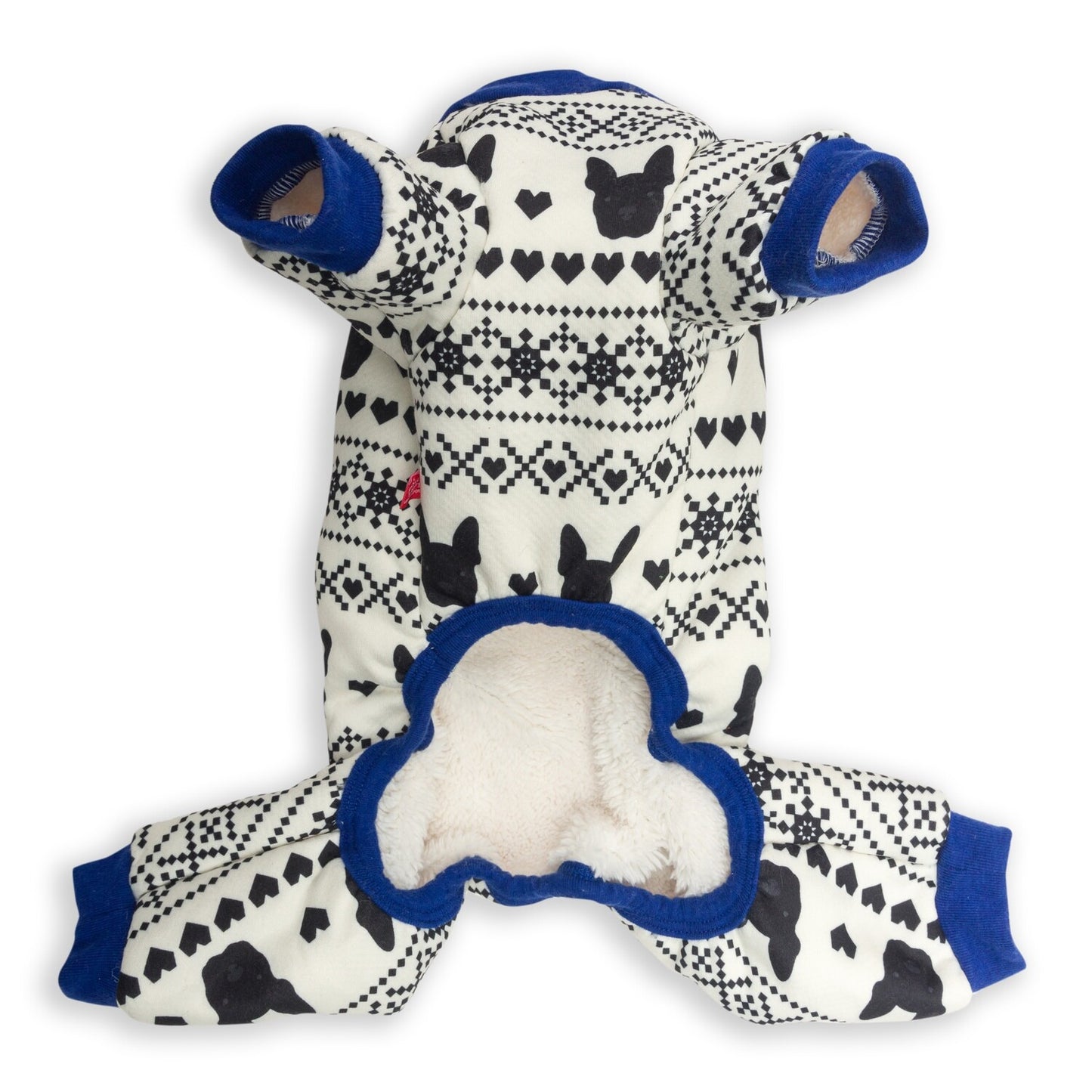 Dog's Life PJ With Boston Terrier And Bow - Black