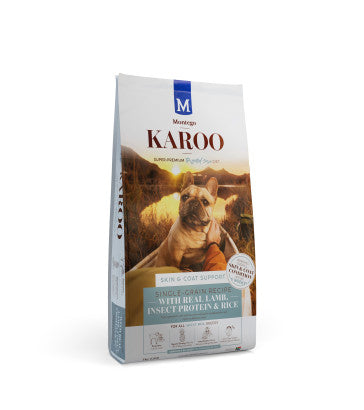 Montego Karoo Skin & Coat Support Lamb, Insect Protein & Rice Adult Dog Food