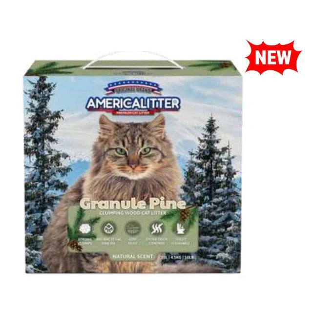 America Granule Pine Cat Litter 4.54Kg