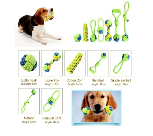 Dog Rope Toy Combo Pack 7pc