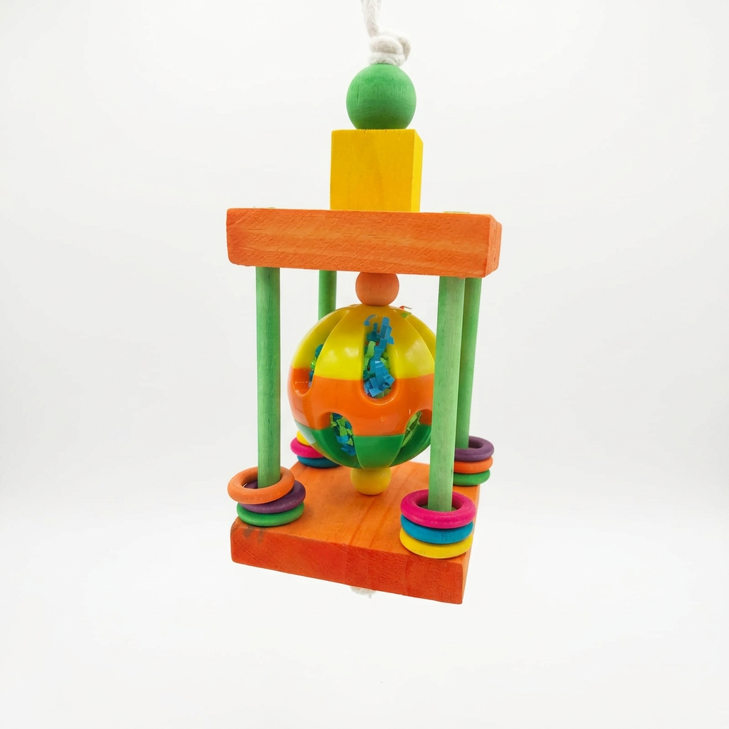 Spinning Detachable Ball Bird Toy