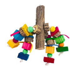 SP Bird Sekelbos Perch With Blocks & Beads Mega