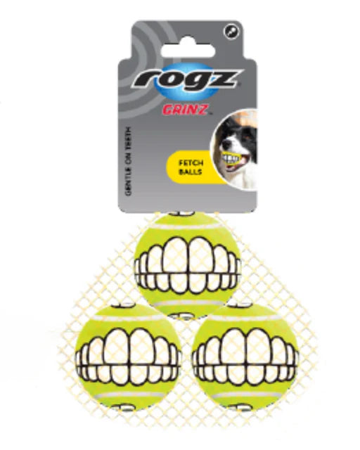Rogz Grinz Multi Pack 3 Tennis Ball