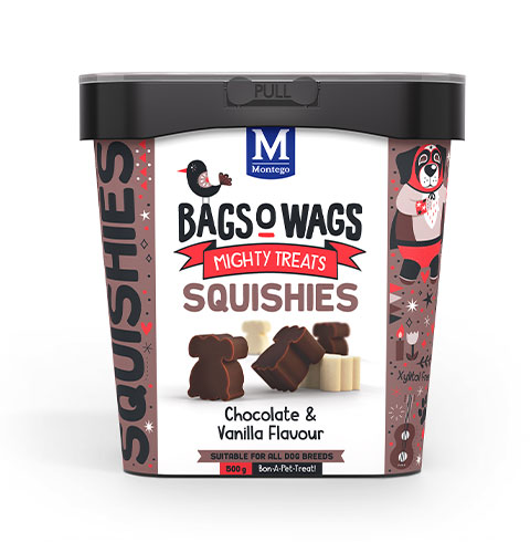 Montego Bags O' Wags Squishies Choc & Vanilla - 500g