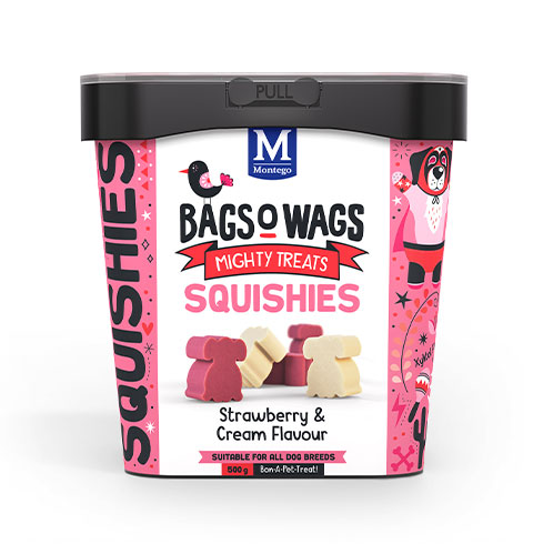 Montego Bags O' Wags Squishies Straw & Cream - 500g