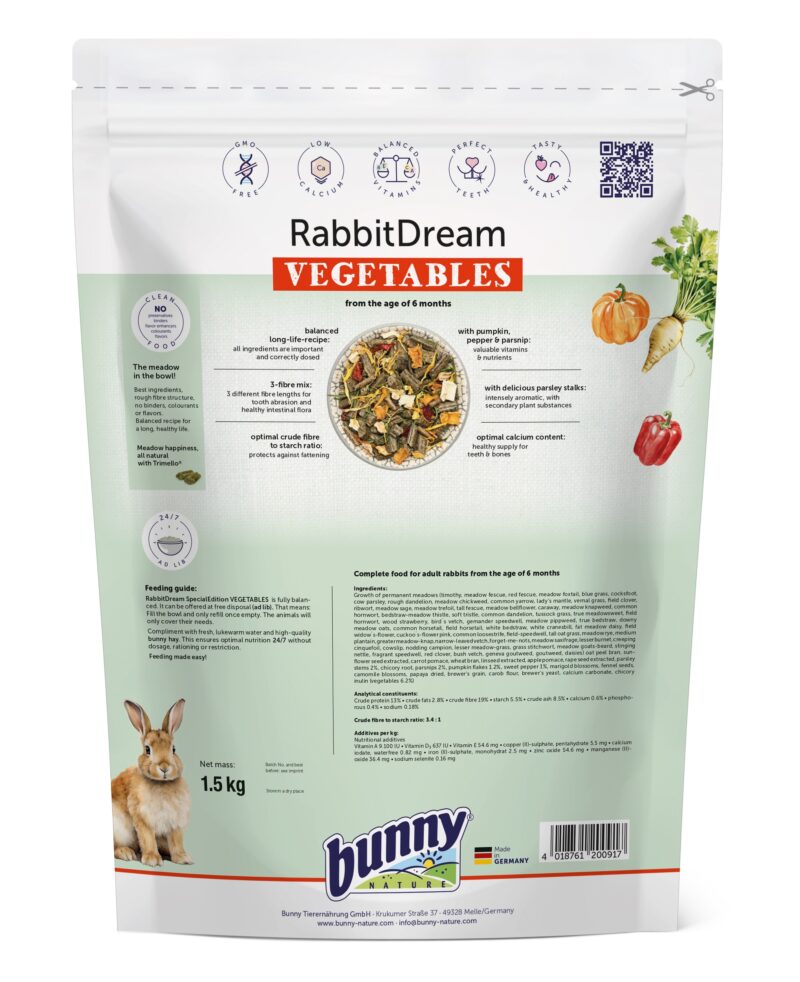 Bunny Nature Rabbit Dream - Vegetables 1.5kg