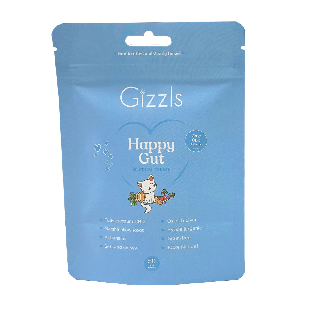 Gizzls Cat Happy Gut Soft CBD Treats