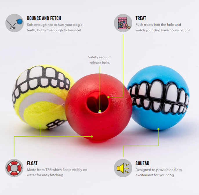 Rogz Grinz MultiPack 3 Balls