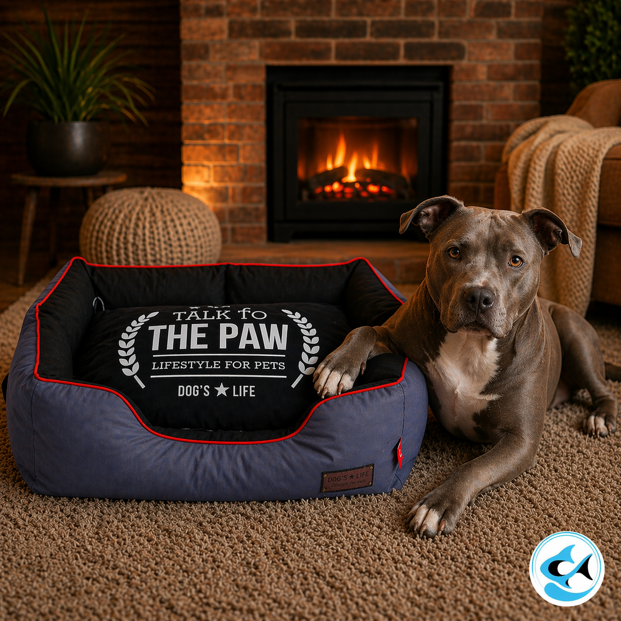 Dog's Life Harper Sofa 600D Waterproof Bed Grey