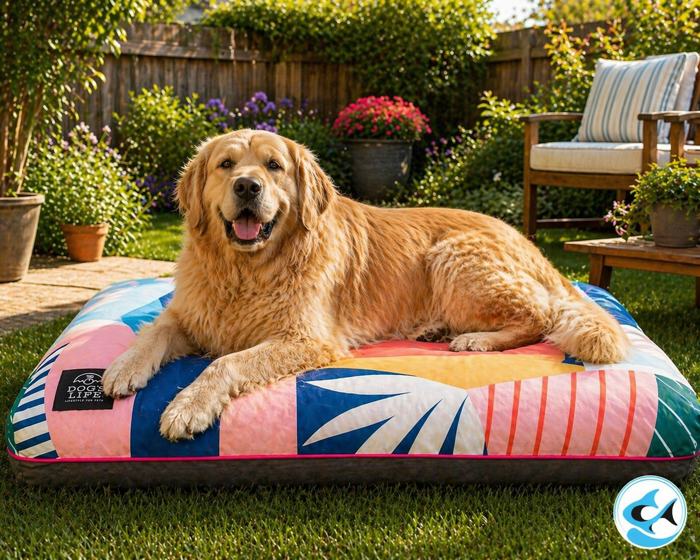 Dogs Life Box Pad Bed Woof Helix Large