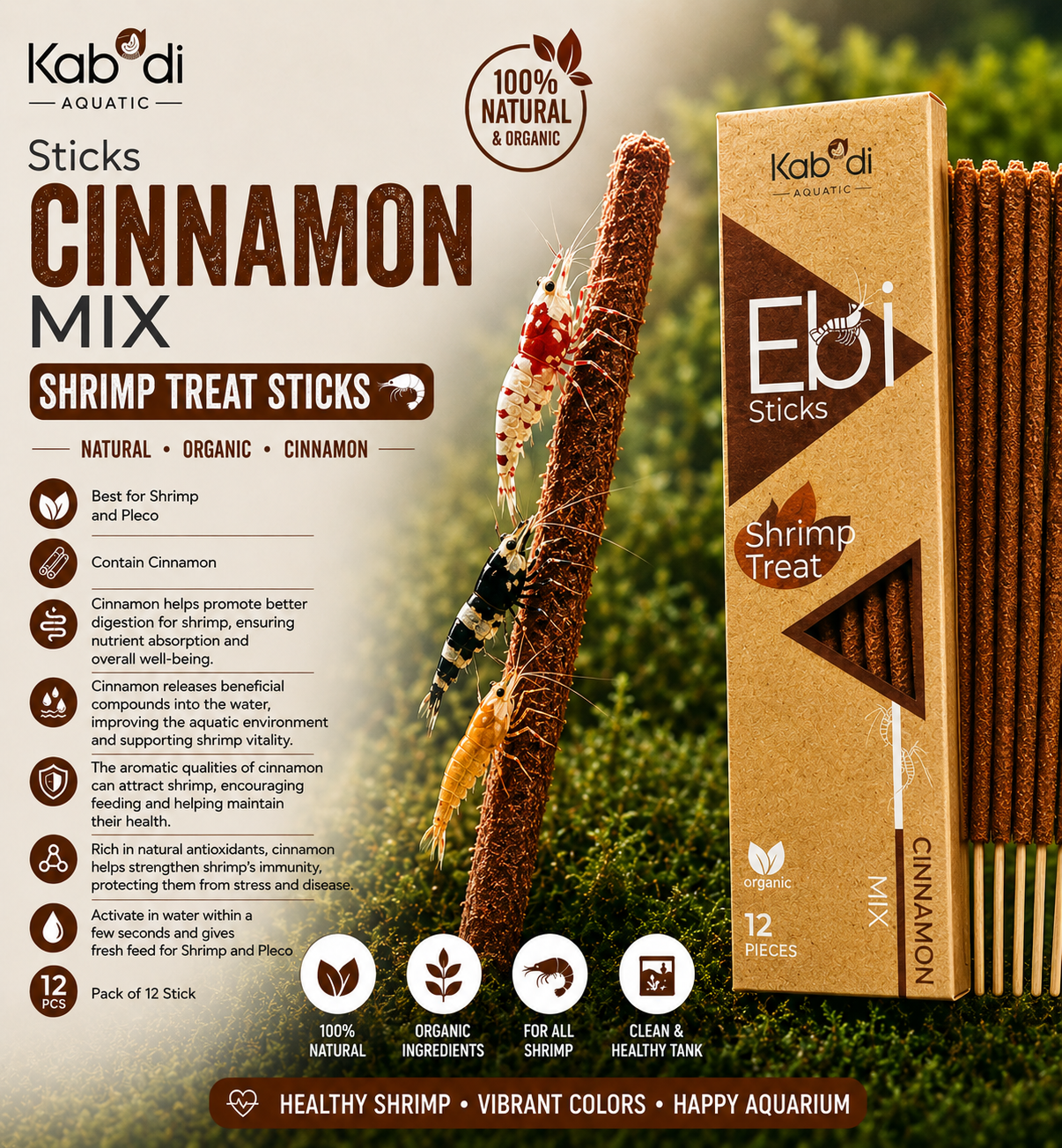 Kabadi Shrimp Sticks Cinnamon Mix