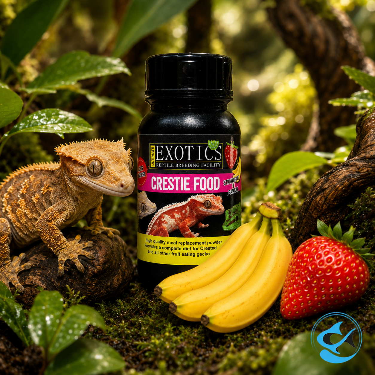 Ultimate Exotics Crestie Food Strawberry & Banana 50g