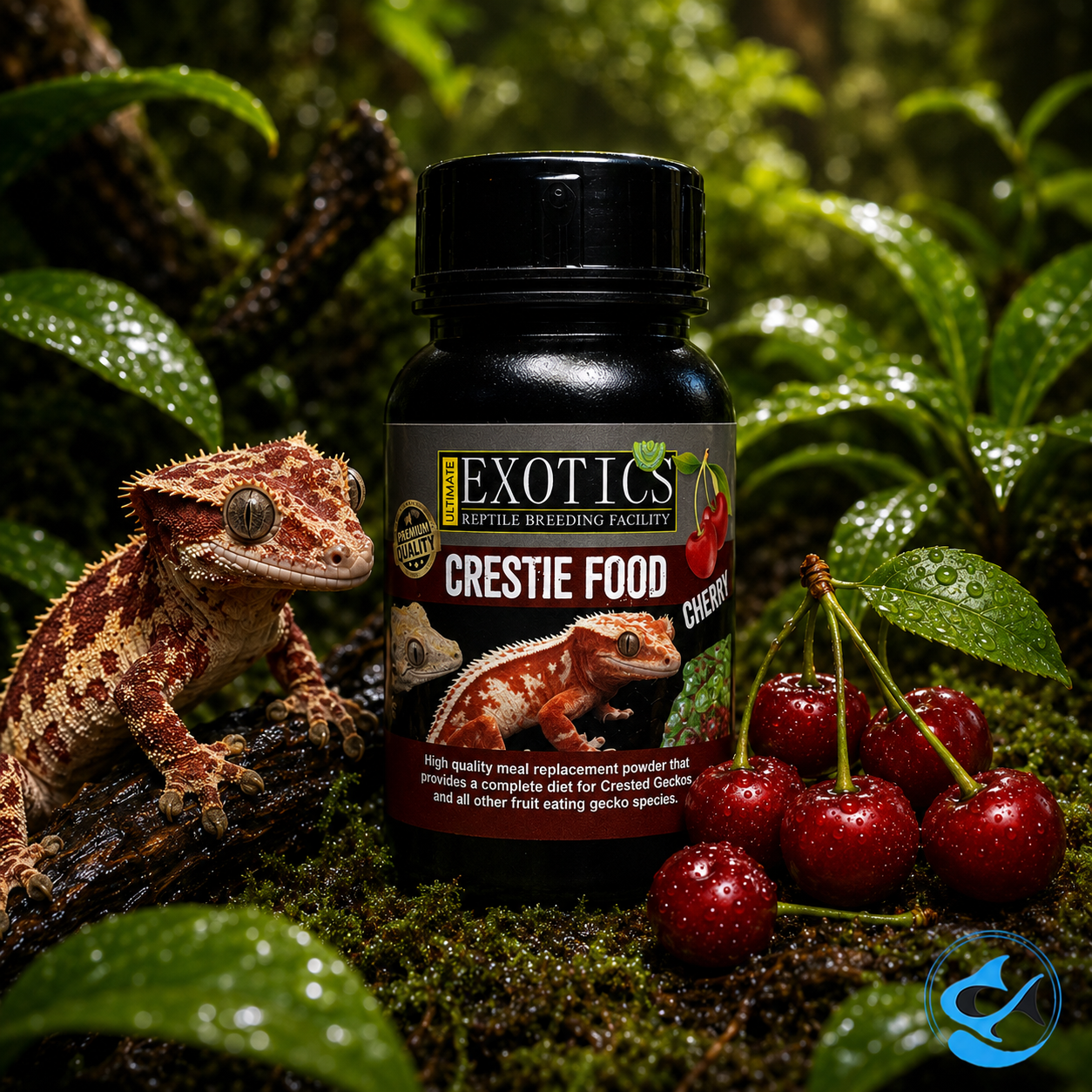 Ultimate Exotics Crestie Food 50g - Cherry