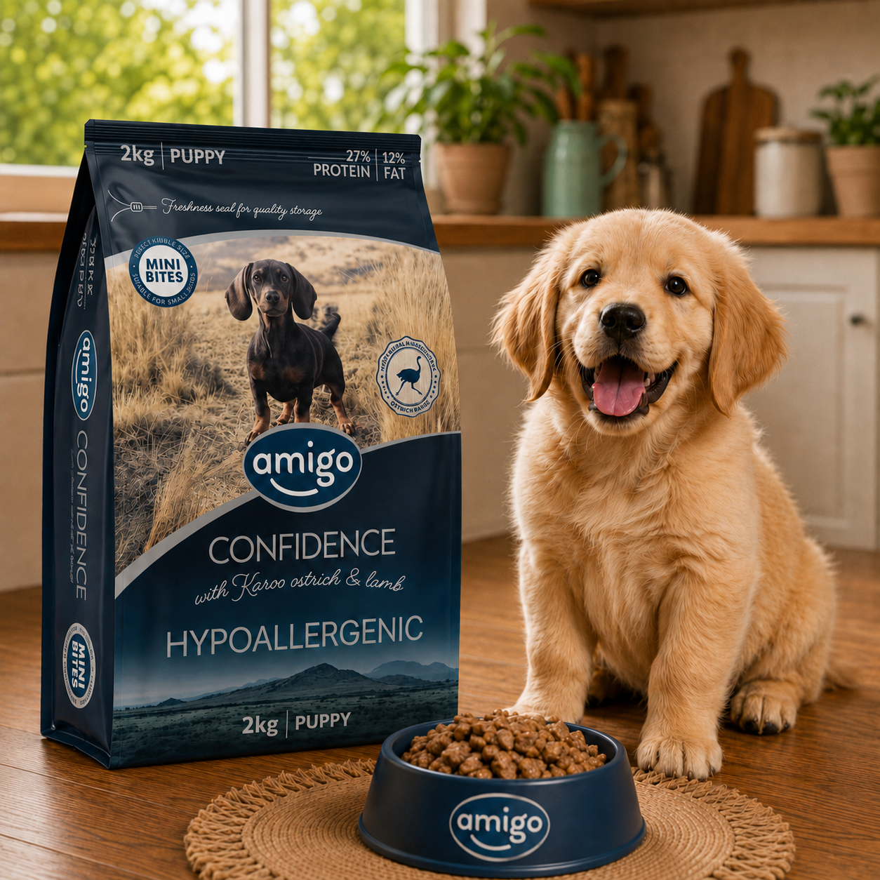 Amigo Confidence Puppy 2kg Small Bite