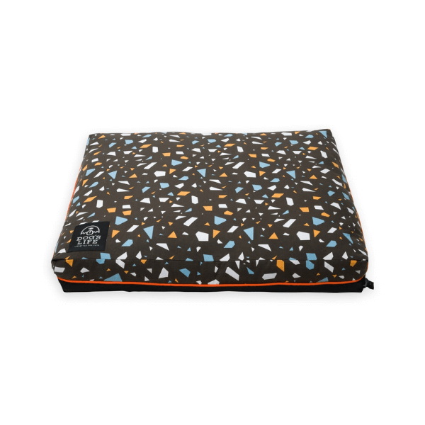 Dogs Life Box Pad Bed Marble - Brown