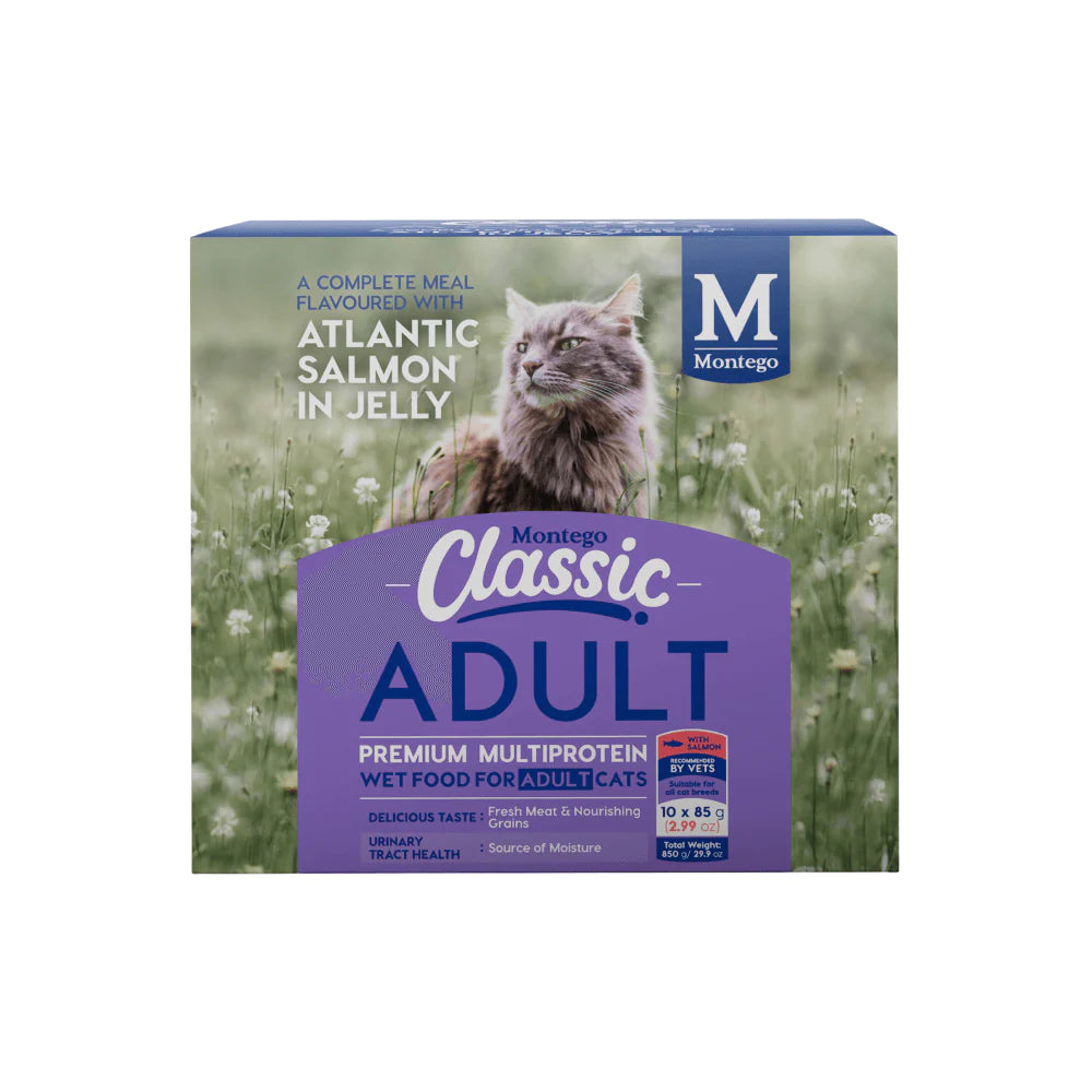Montego classic Adult cat Salmon 85g x10 pouch box