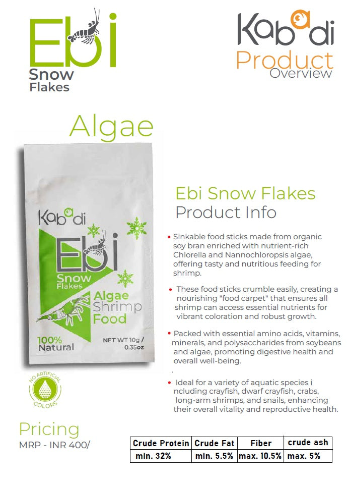 Kabadi EBI Snow Flakes Algae Shrimp Food
