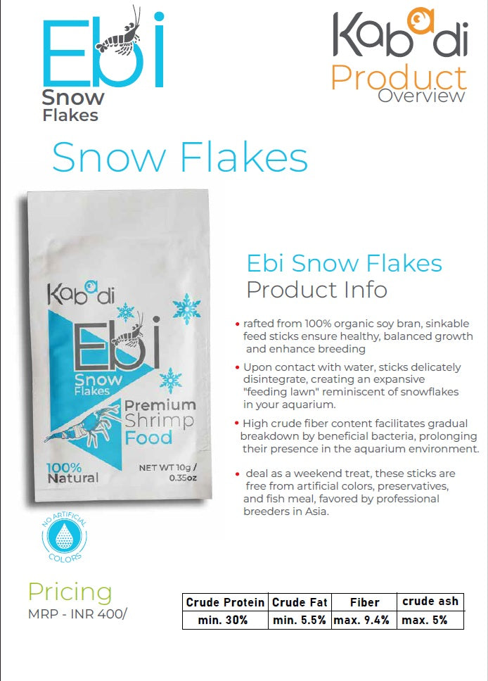 Kabadi EBI Snow Flakes Shrimp Food