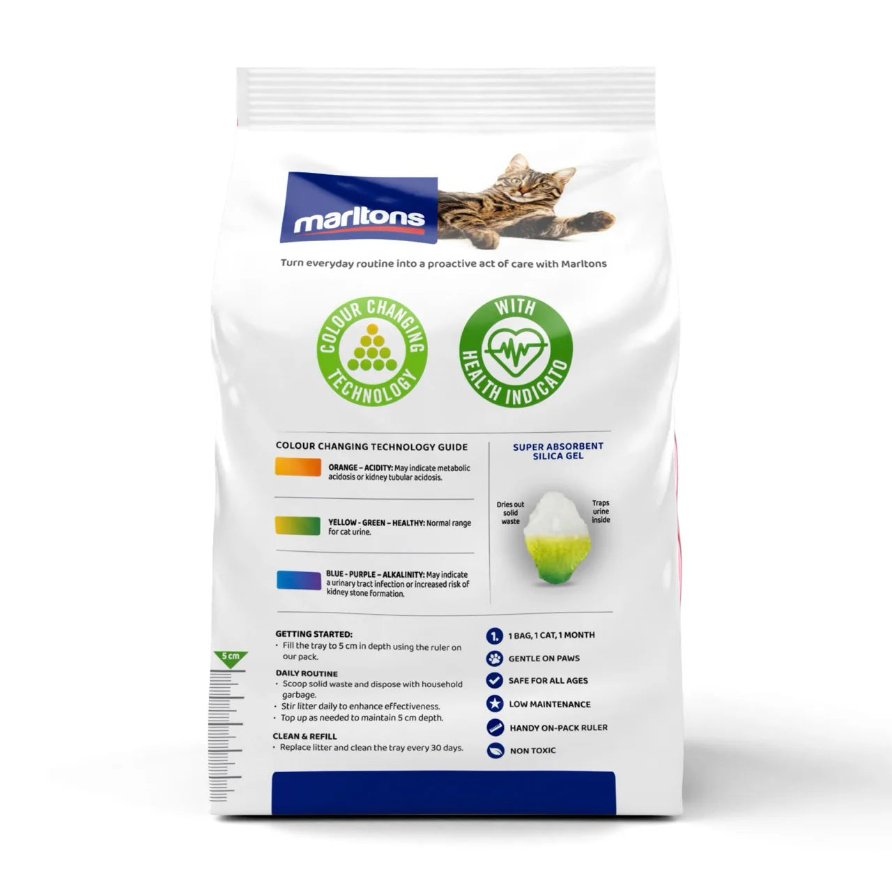Marltons Micro Crystal Cat Litter with Health Indicator