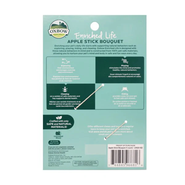 Oxbow Enriched Life Apple Stick Bouquet