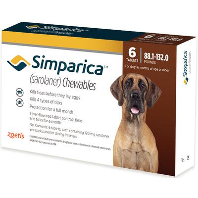 Simparica 120MG TABS 3'S (40.1kg - 60kg)