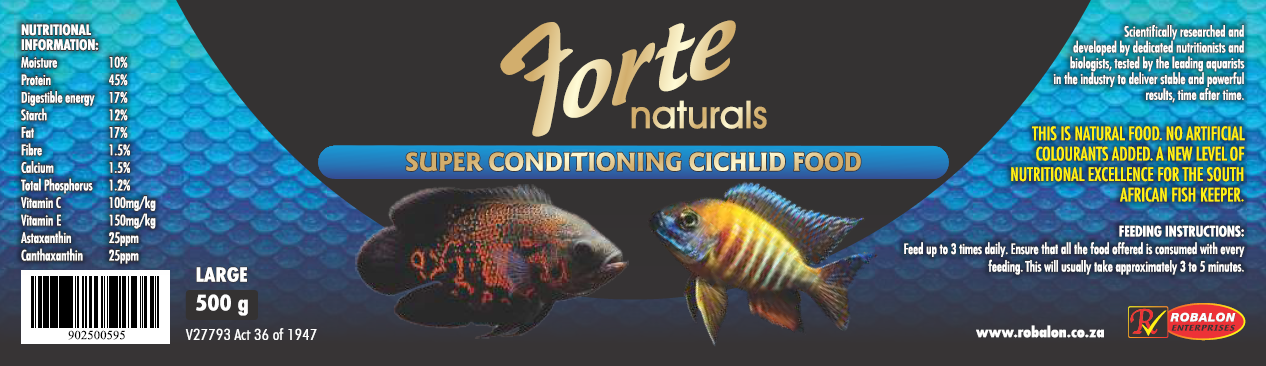 Forte Naturals Super Conditioning Cichlid Food