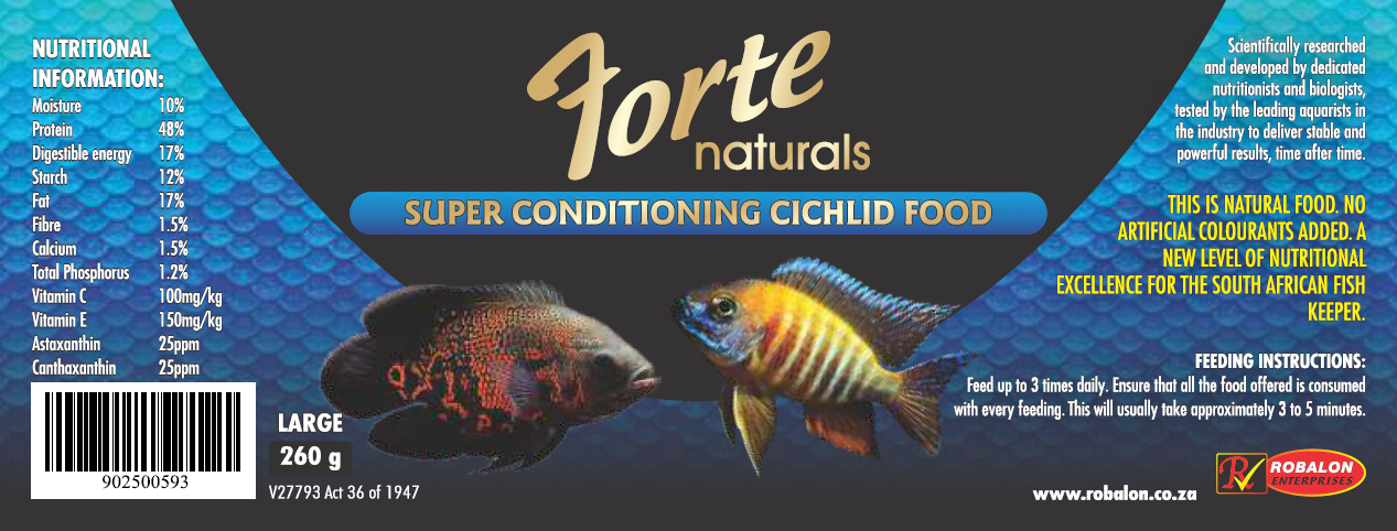 Forte Naturals Super Conditioning Cichlid Food