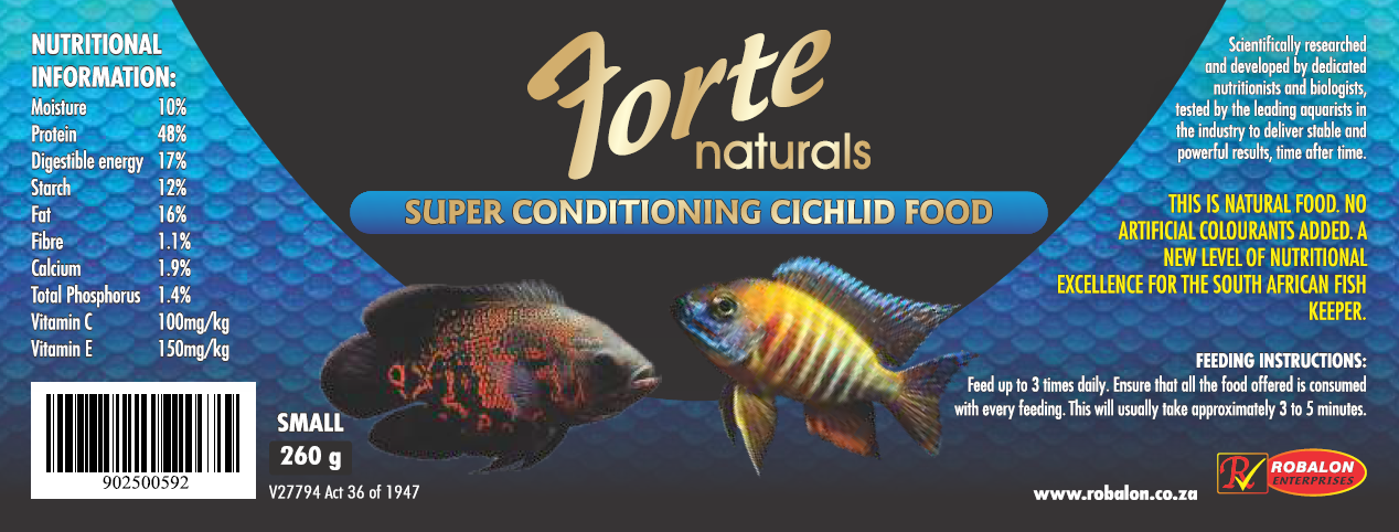 Forte Naturals Super Conditioning Cichlid Food