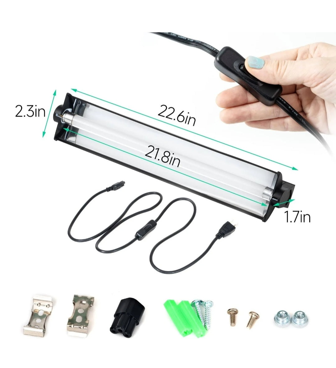Giangarden High Output 8W T5 5.0 & 10.0 UVB Reptile Lighting Kit