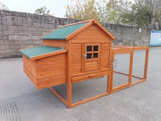 Delta Wooden Chicken Coop with Enclosed Run