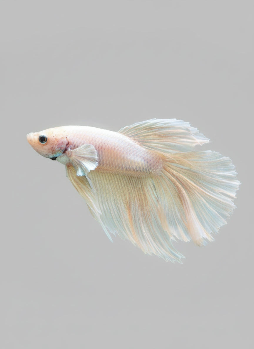 Betta- Platinum Halfmoon