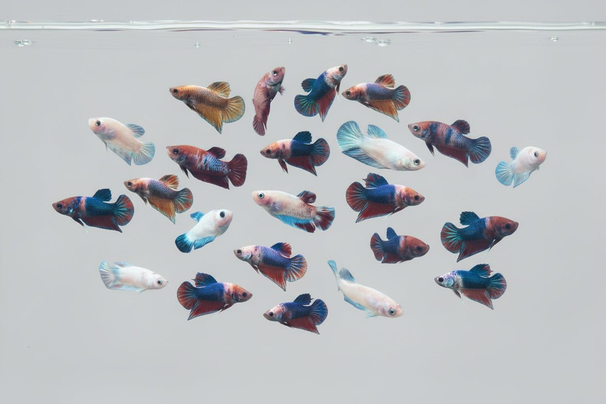 Betta Female-Assorted Fancy Dragon Plakat