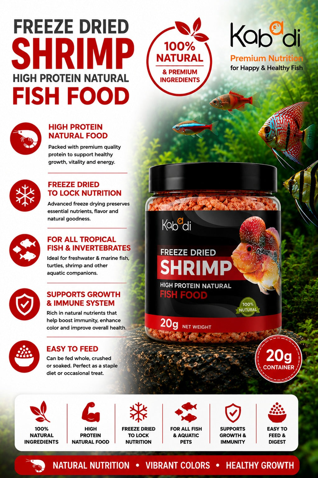Kabadi Freeze Dried Shrimp 20g