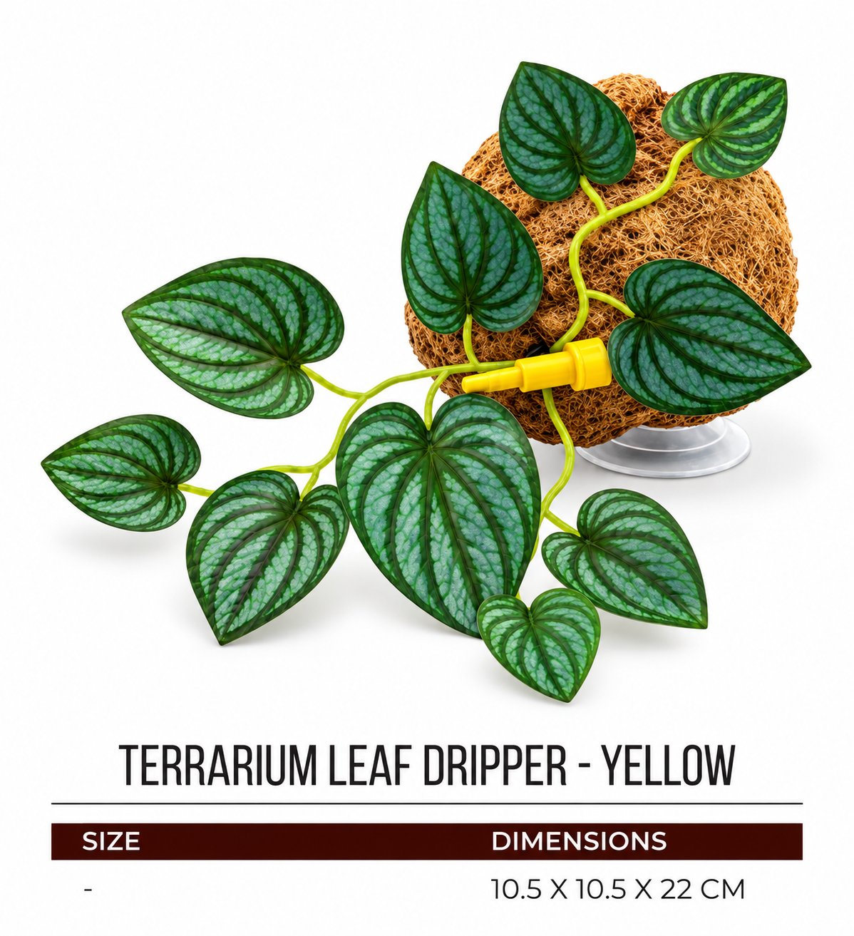 Terrarium Leaf Dripper - Yellow
