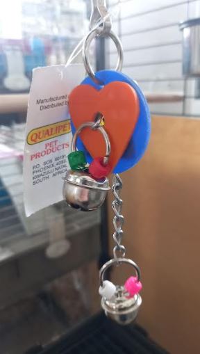 Heart & Bells Bird Toy
