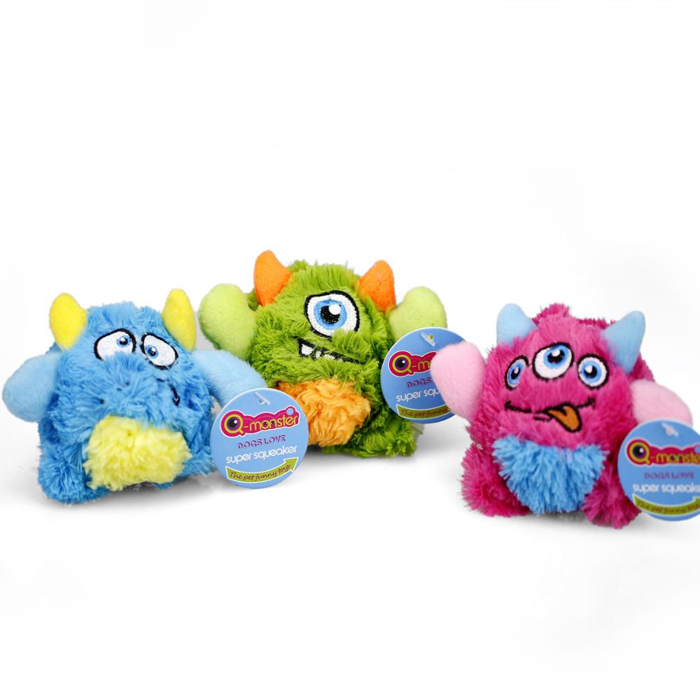 Monster Super Squeaker Plush Dog Toy