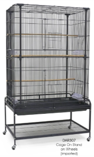 Bird Cage On Stand On Wheels (Imported)