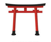 Japanese Wooden Torii Gate National Symbol Ornament
