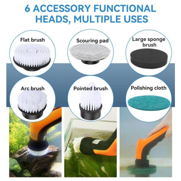 Hygger 6 in 1 Cleaning Brush